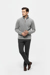Caurelle | Men’s Half-Zip Jumper – Stand Collar Autumn Winter Knit