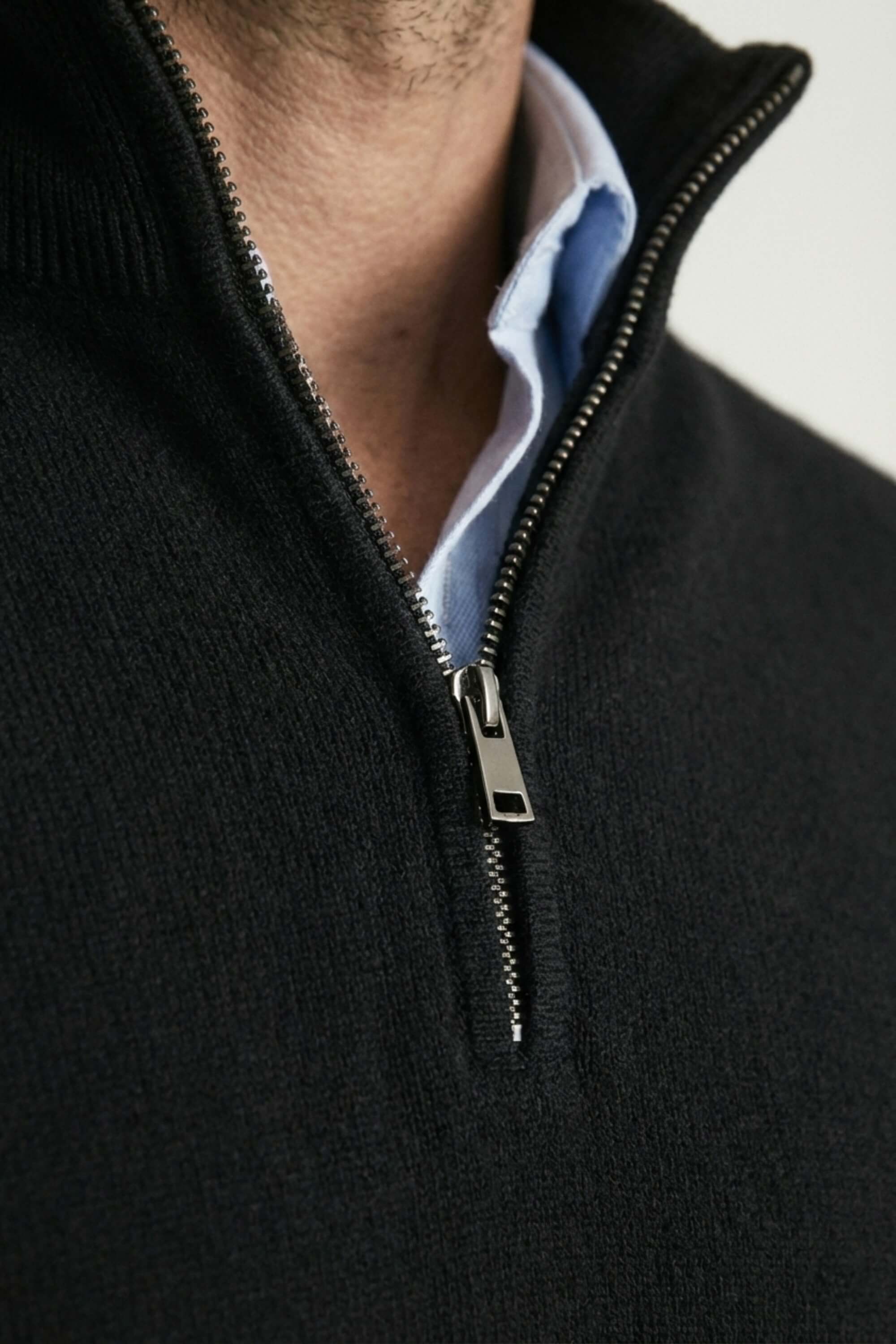 Caurelle | Men's Classic Half‑Zip Knit Jumper