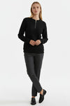 Caurelle | Women’s Half-Zip Pullover – Elegant Cable Knit Jumper