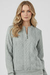 Caurelle | Women’s Half-Zip Pullover – Elegant Cable Knit Jumper