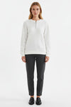 Caurelle | Women’s Half-Zip Pullover – Elegant Cable Knit Jumper