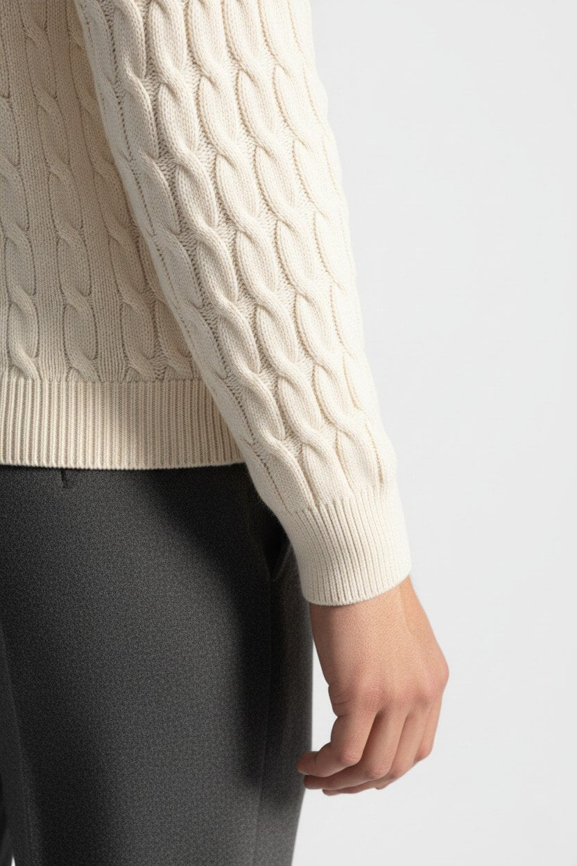 Caurelle | Men’s Half-Zip Knitted Jumper – Wool Blend Autumn Winter