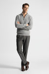 Caurelle | Men’s Half-Zip Knitted Jumper – Wool Blend Autumn Winter