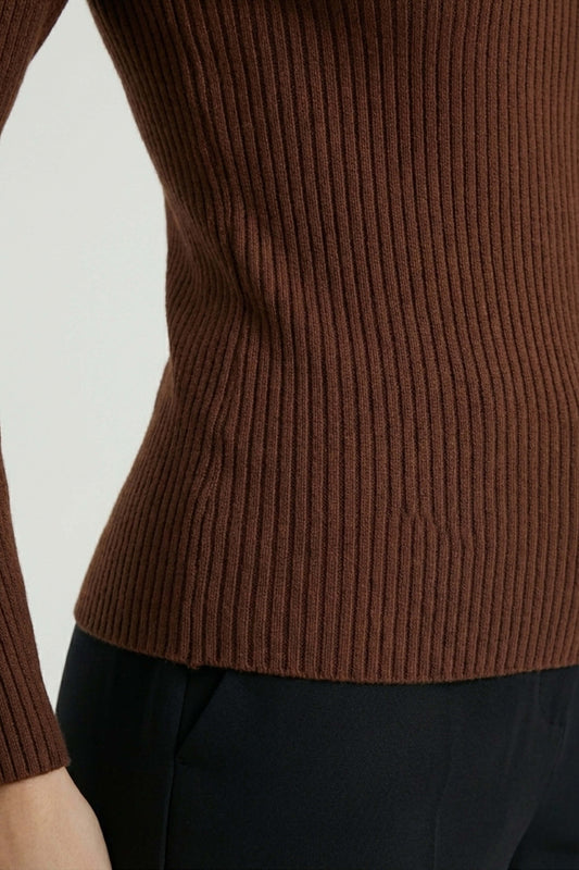 Caurelle | Women’s High Neck Stretch Knit Jumper