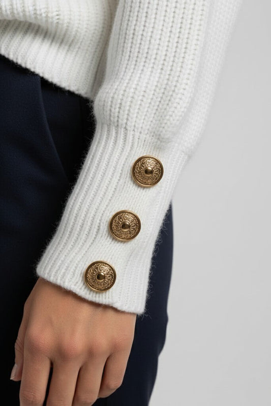 Caurelle | Women’s High Collar Turtleneck – Autumn Winter Knit Jumper