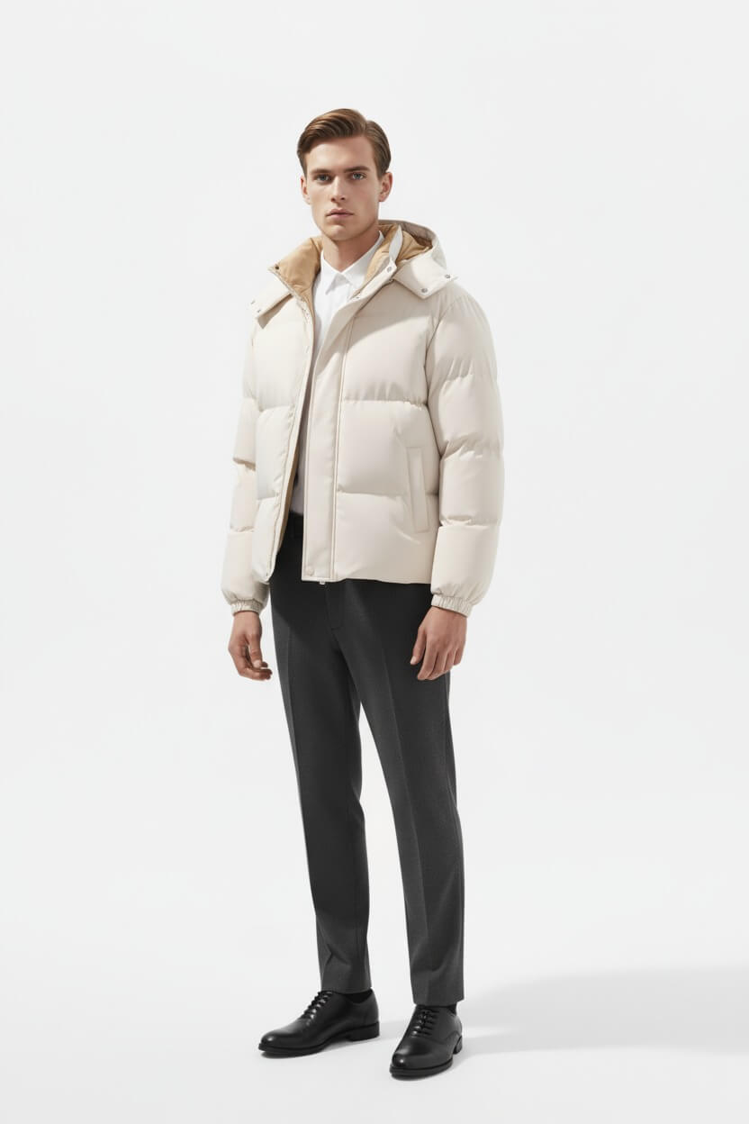 Caurelle | Men’s Hooded Parka – Windproof Casual Outerwear