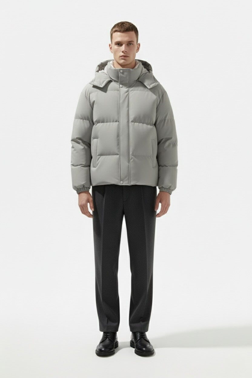 Caurelle | Men’s Hooded Parka – Windproof Casual Outerwear