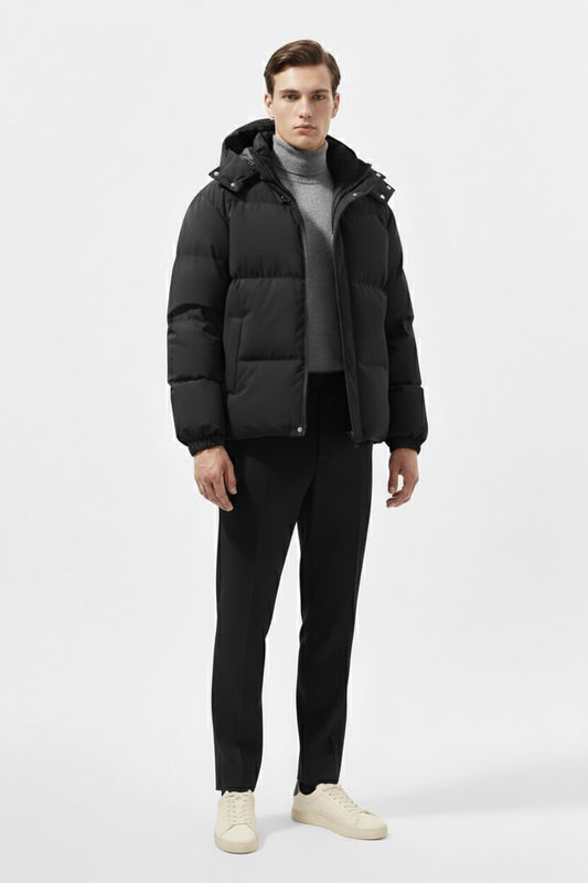 Caurelle | Men’s Hooded Parka – Windproof Casual Outerwear