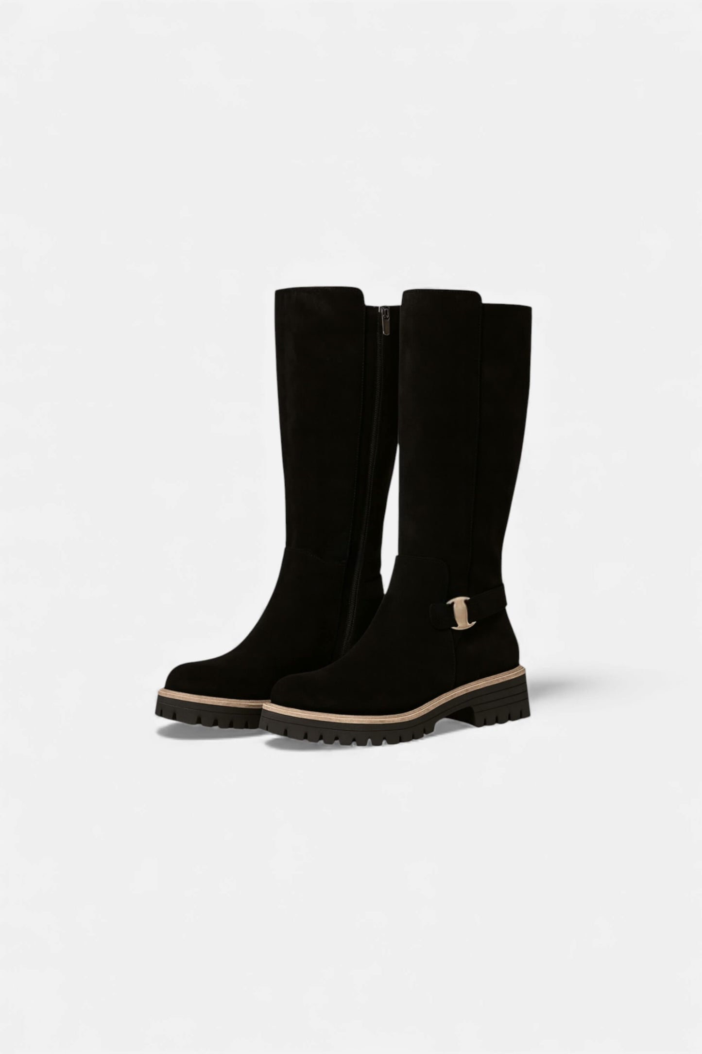 Caurelle | Women’s Knee High Boots with Refined Buckle Detail
