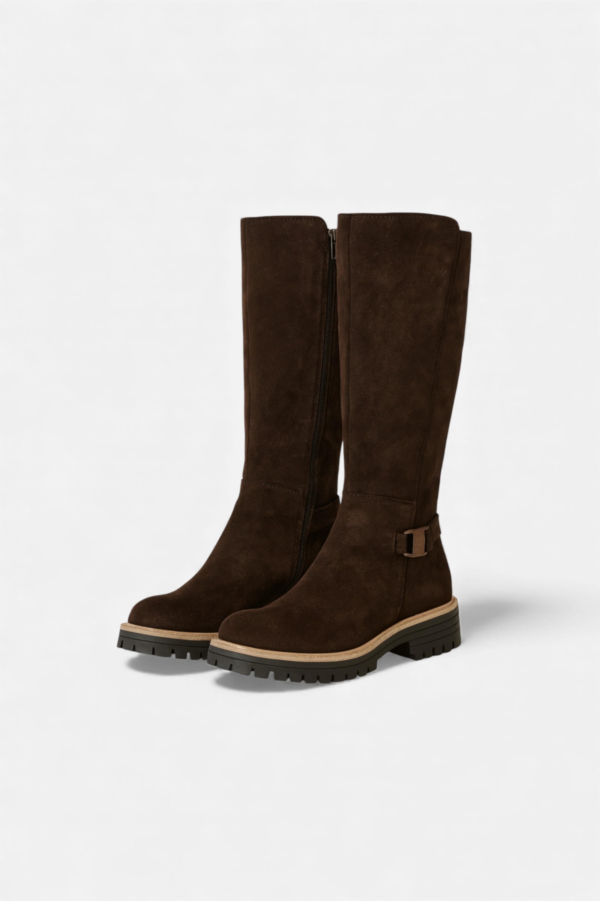 Caurelle | Women’s Knee High Boots with Refined Buckle Detail