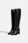Caurelle | Women’s Knee-High Boots – Thick Heel Elegance