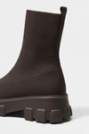Caurelle | Women’s Thick-Soled Ankle Boots – Knitted Round Toe Autumn Winter
