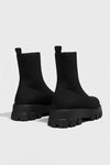 Caurelle | Women’s Thick-Soled Ankle Boots – Knitted Round Toe Autumn Winter