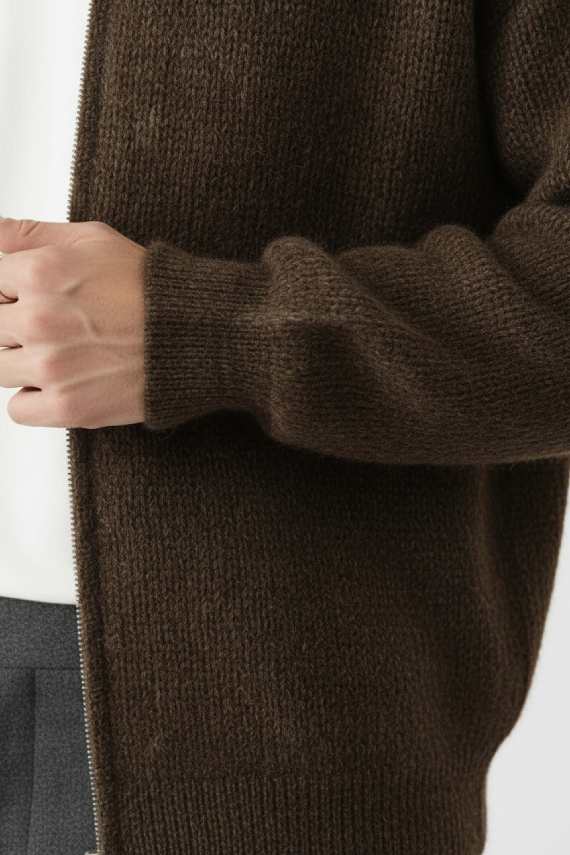 Caurelle | Men’s Zip Knit Jumper in Wool Blend