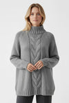 Caurelle | Women’s Knitted Jumper Dress – Cable Knit Autumn Winter