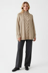 Caurelle | Women’s Knitted Jumper Dress – Cable Knit Autumn Winter