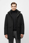 Caurelle | Men’s Long Parka Winter Jacket – Detachable Hood & Windproof