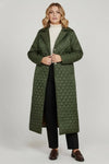 Caurelle | Women’s Long Quilted Coat – Refined Warmth and Everyday Elegance