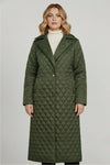 Caurelle | Women’s Long Quilted Coat – Refined Warmth and Everyday Elegance