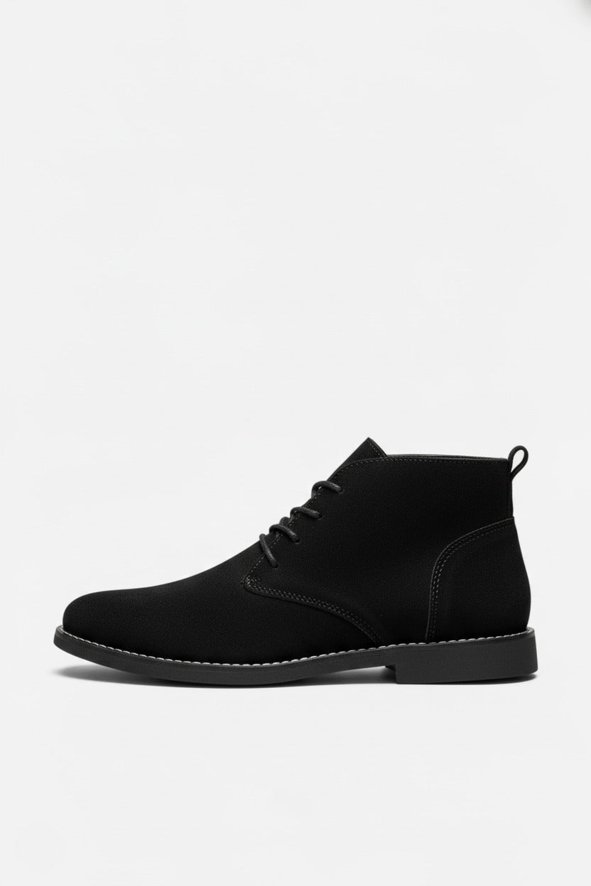 Caurelle | Men’s Ankle Boots – Lace-Up Imitation Suede