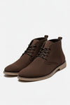 Caurelle | Men’s Ankle Boots – Lace-Up Imitation Suede