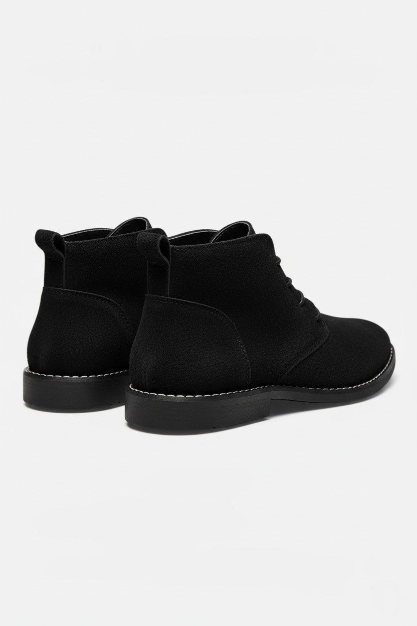 Caurelle | Men’s Ankle Boots – Lace-Up Imitation Suede