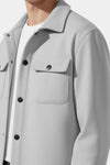 Caurelle | Men’s Overshirt Jacket – Woven Lapel Collar Autumn Winter