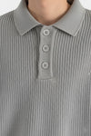 Caurelle | Men’s Knitted Jumper – Loose Polo Collar Autumn Winter