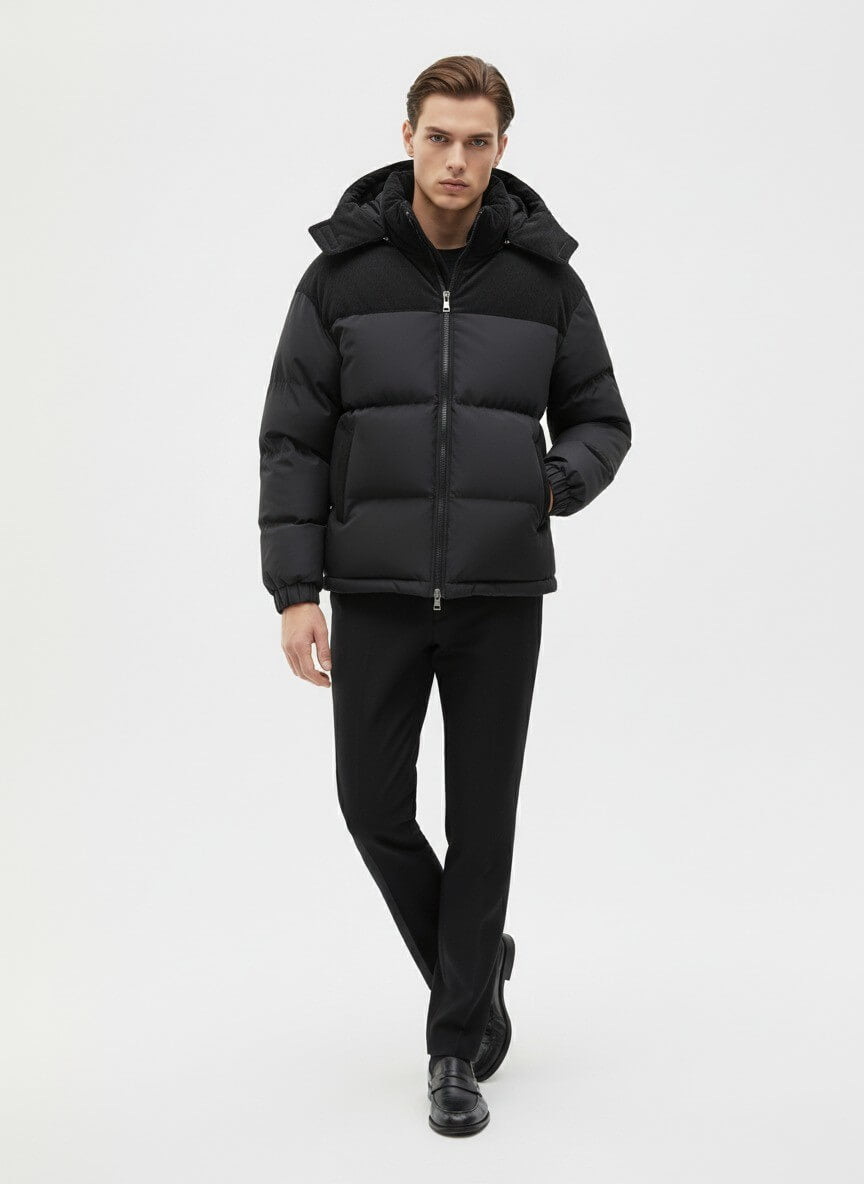 Caurelle | Men’s Puffer Jacket – Modern Warmth with Refined Simplicity