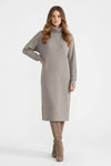 Caurelle | Women’s Roll-Neck Jumper Dress – High-Stretch Knit