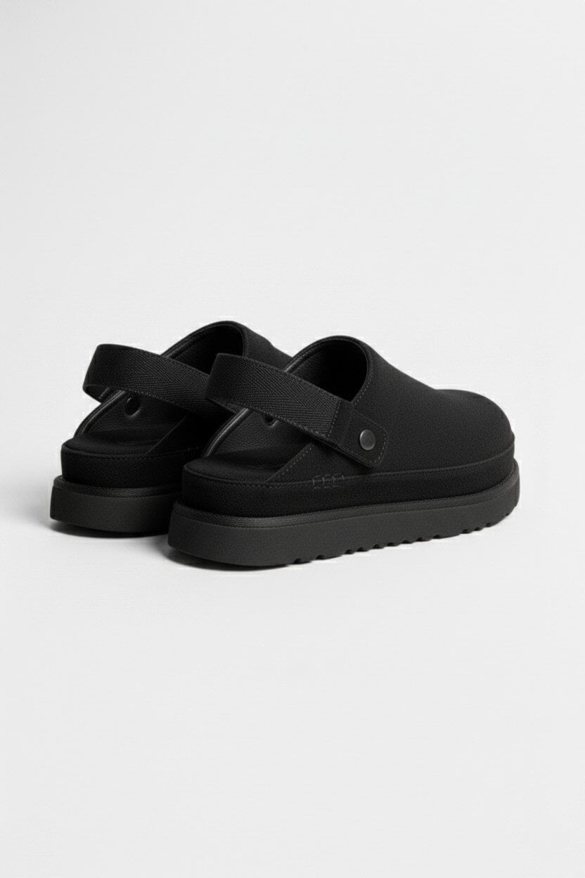 Caurelle | Women's Leather Slippers – Thick Bottom Back Strap Design