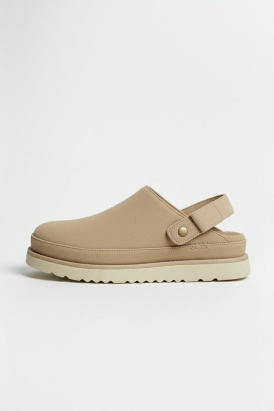 Caurelle | Women's Leather Slippers – Thick Bottom Back Strap Design