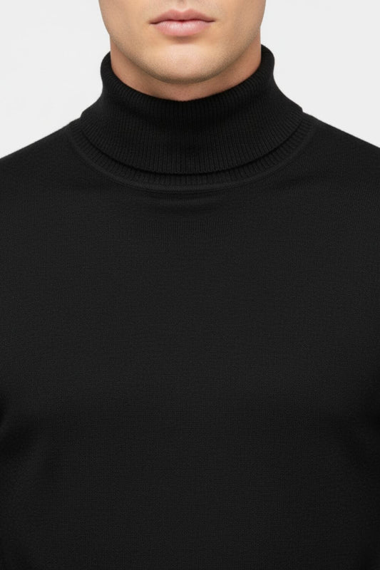 Caurelle | Men’s Autumn & Winter Solid Turtleneck Pullover Jumper