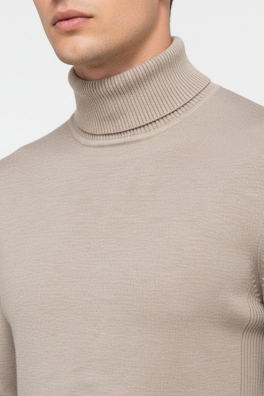Caurelle | Men’s Autumn & Winter Solid Turtleneck Pullover Jumper