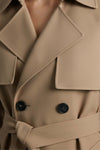 Caurelle | Women’s Belted Long Trench Coat