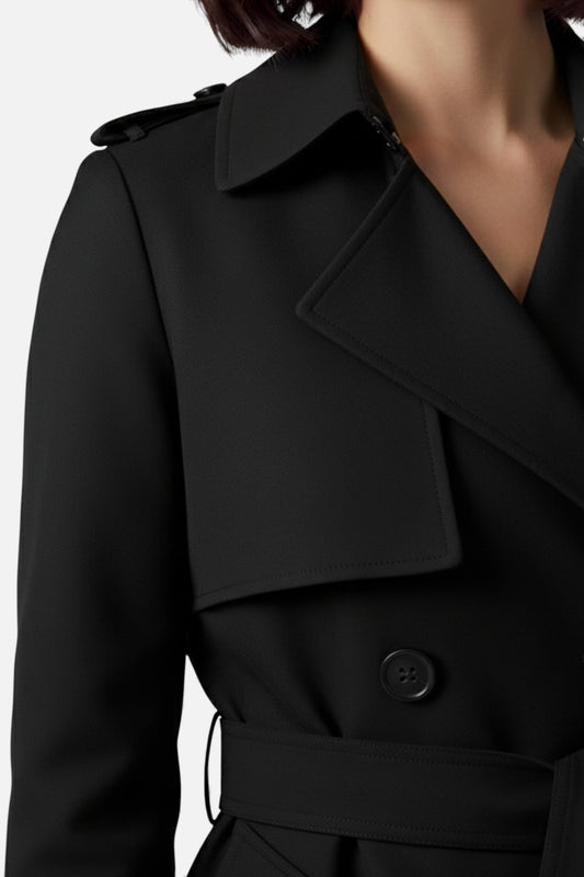Caurelle | Women’s Belted Long Trench Coat