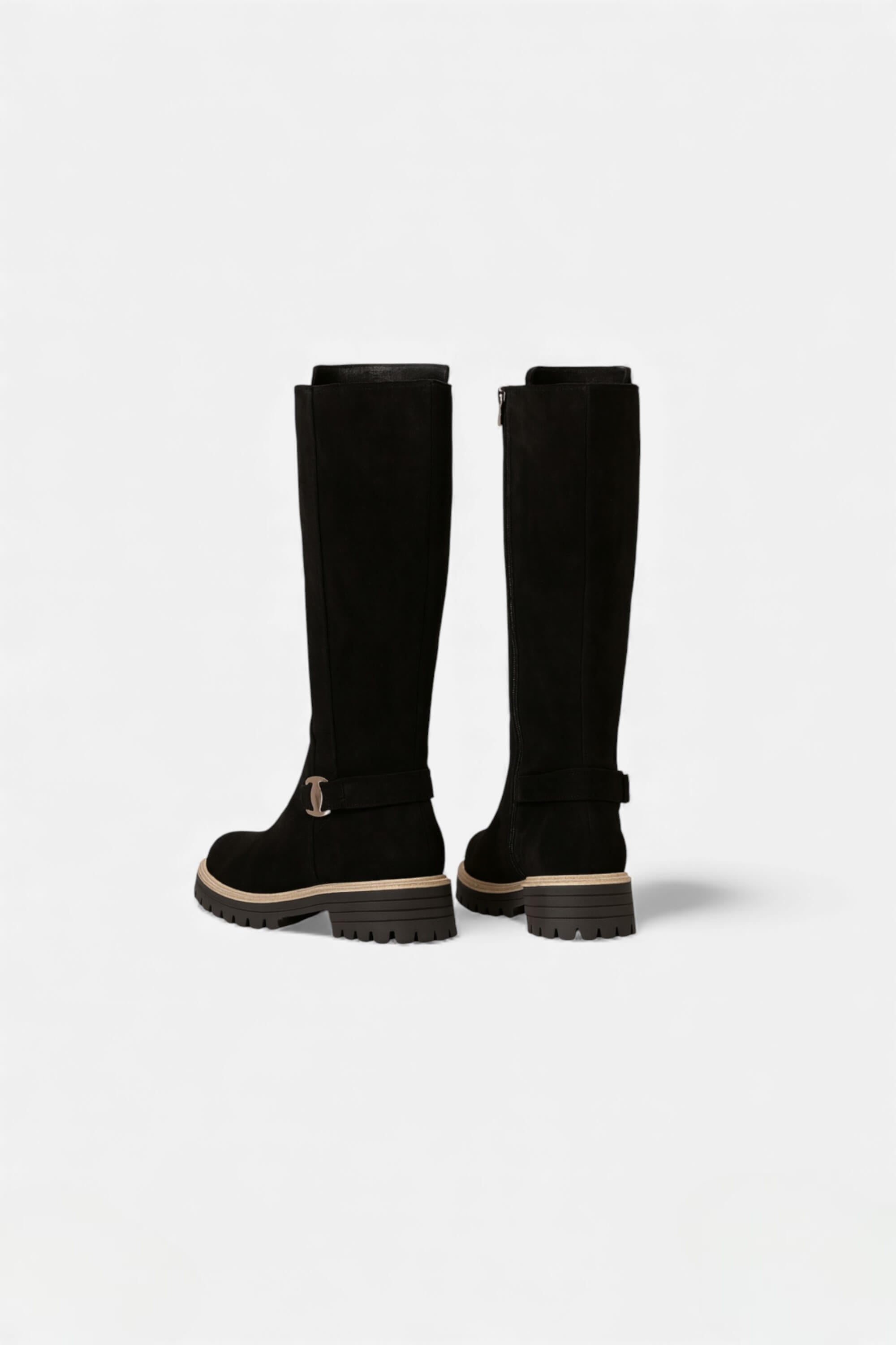 Caurelle | Women’s Knee High Boots with Refined Buckle Detail