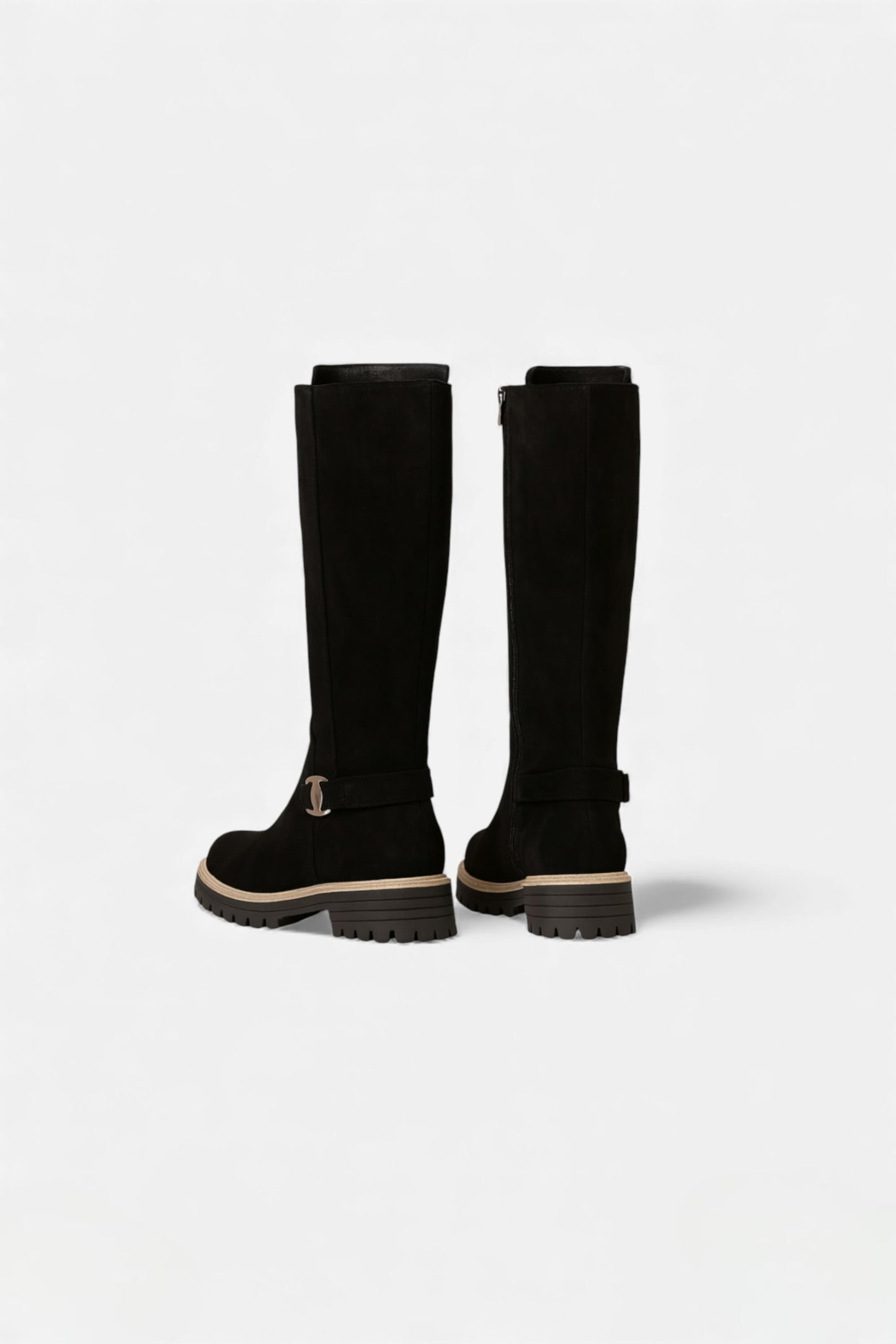 Caurelle | Women’s Knee High Boots with Refined Buckle Detail