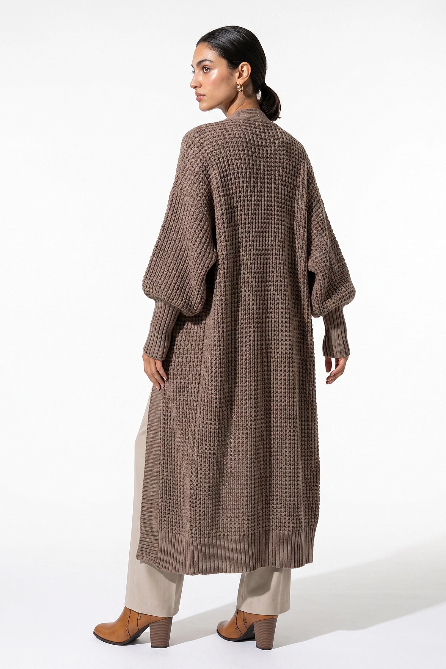 Women's Winter Cosy Chunky Knit Long Cardigan