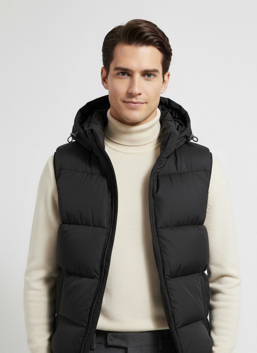 Caurelle | Men’s Puffer Gilet – Modern Warmth for Autumn & Winter