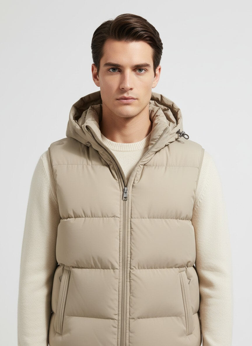 Caurelle | Men’s Puffer Gilet – Modern Warmth for Autumn & Winter