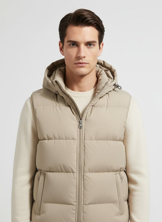 Caurelle | Men’s Puffer Gilet – Modern Warmth for Autumn & Winter