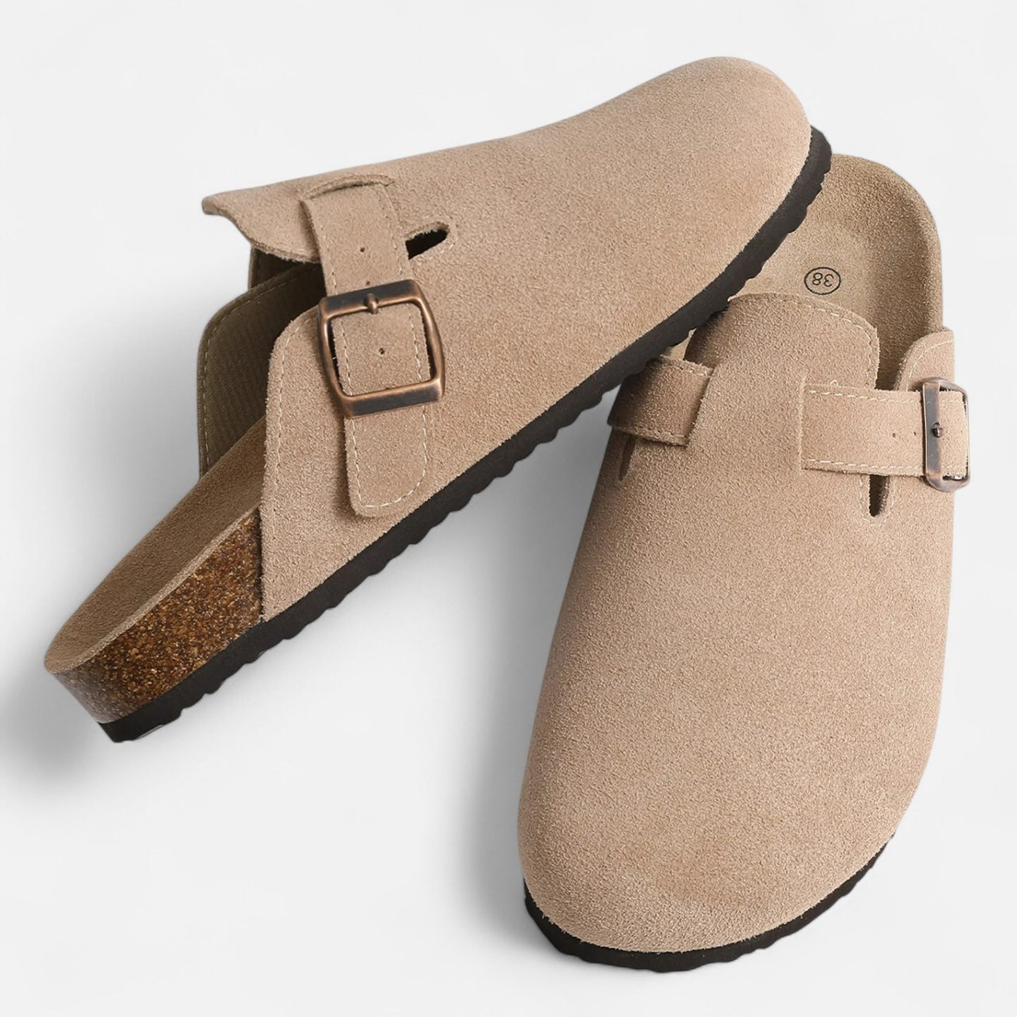 Caurelle | Unisex Cork Suede Slippers – Effortless Comfort, Everyday Style