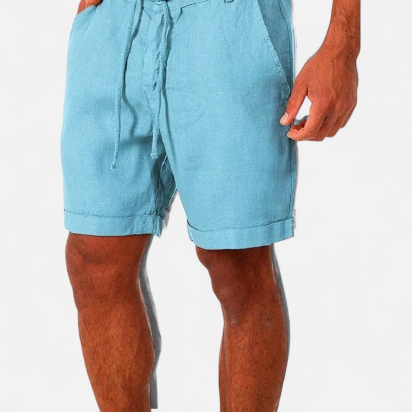 Caurelle | Men's Cotton-Linen Summer Shorts – Lightweight Comfort for Active Days