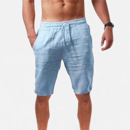 Caurelle | Men's Cotton-Linen Summer Shorts – Lightweight Comfort for Active Days