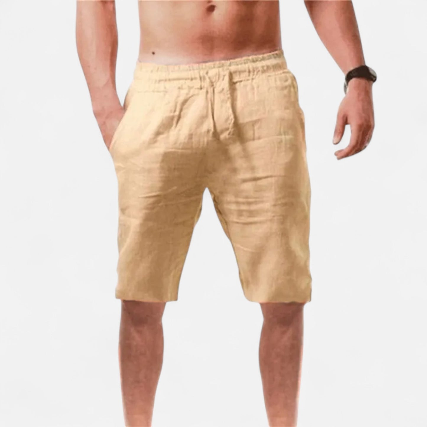 Caurelle | Men's Cotton-Linen Summer Shorts – Lightweight Comfort for Active Days