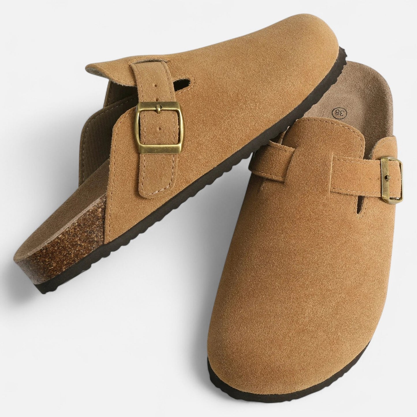 Caurelle | Unisex Cork Suede Slippers – Effortless Comfort, Everyday Style