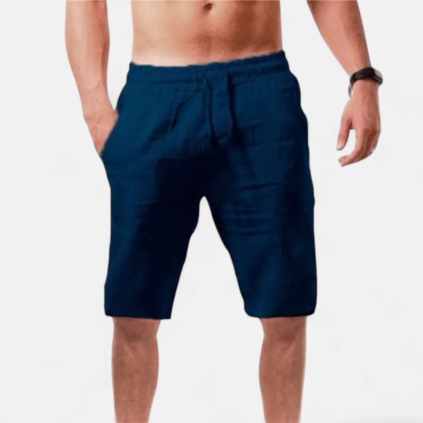 Caurelle | Men's Cotton-Linen Summer Shorts – Lightweight Comfort for Active Days