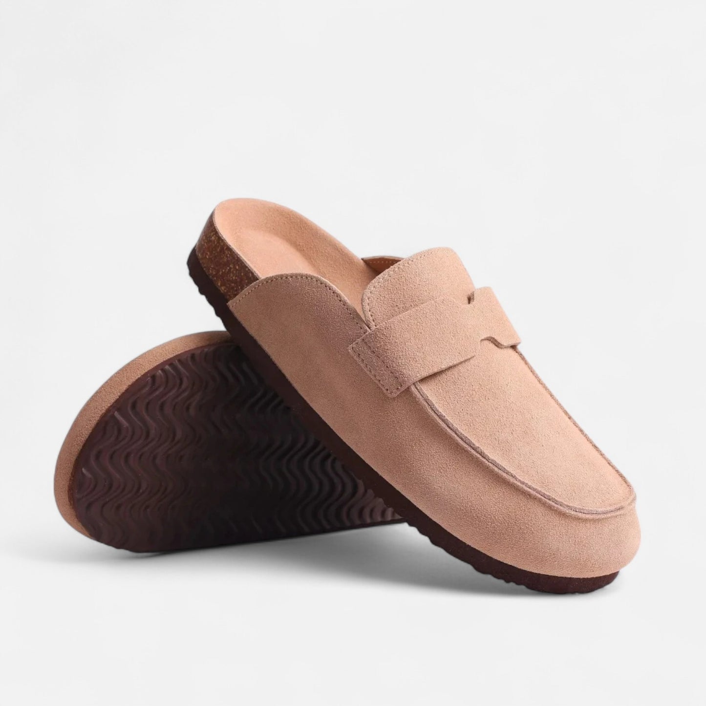Caurelle | Unisex Cork Suede Slippers – Effortless Comfort, Everyday Style