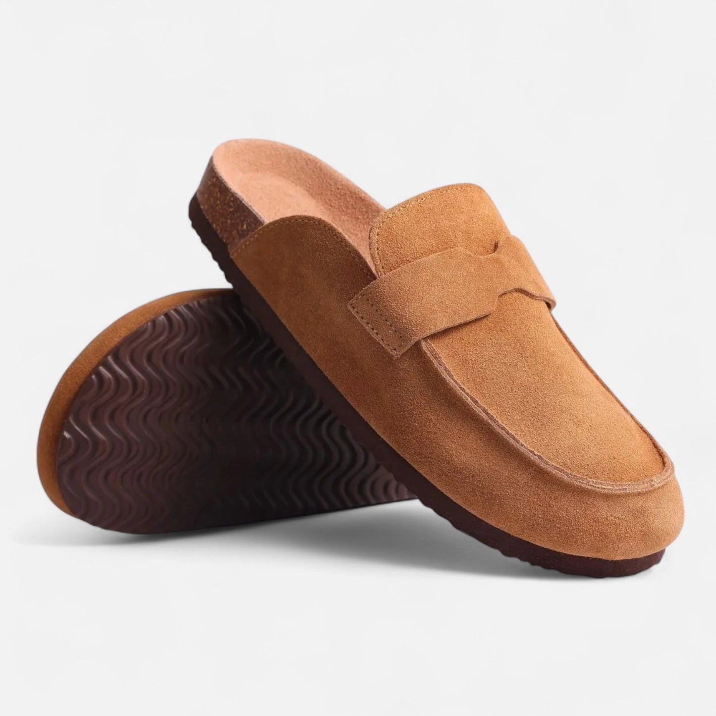 Caurelle | Unisex Cork Suede Slippers – Effortless Comfort, Everyday Style